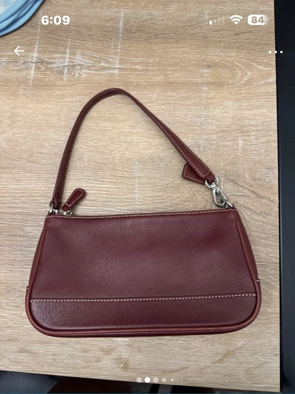 Vintage Coach Hamptons Demi Pouch Baguette 7785